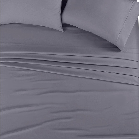 Grey bedsheets queen fade and shrink proof - Picture 2 of 2